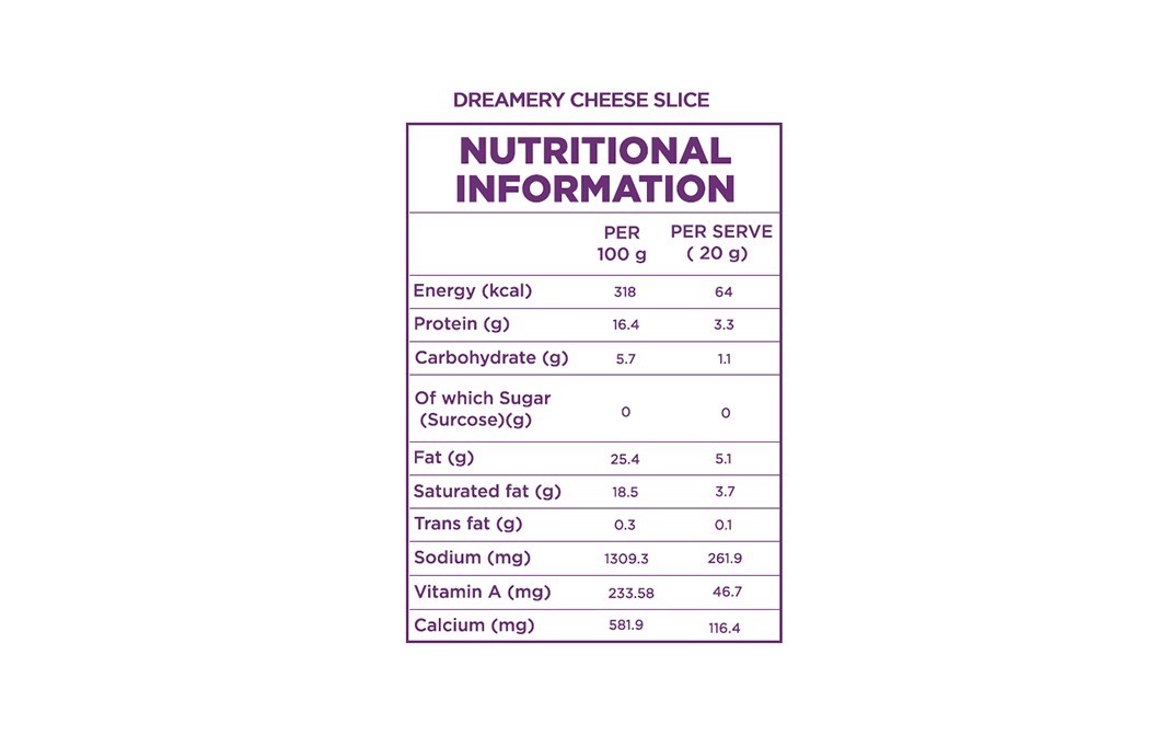 Dreamery Cheese Slices    Pack  200 grams
